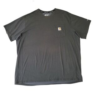 Carhartt Force Relaxed Fit T-Shirt 2XLMens Pocket Gray Work Wear‎